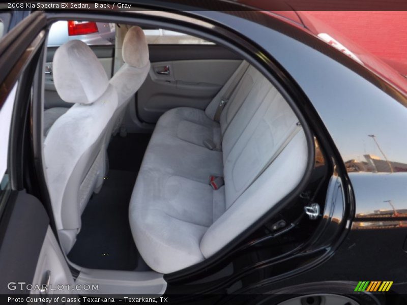 Black / Gray 2008 Kia Spectra EX Sedan
