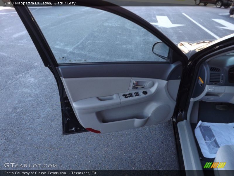 Black / Gray 2008 Kia Spectra EX Sedan