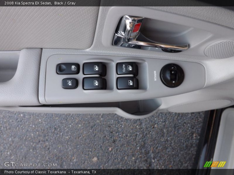 Black / Gray 2008 Kia Spectra EX Sedan