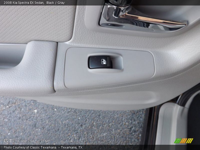 Black / Gray 2008 Kia Spectra EX Sedan