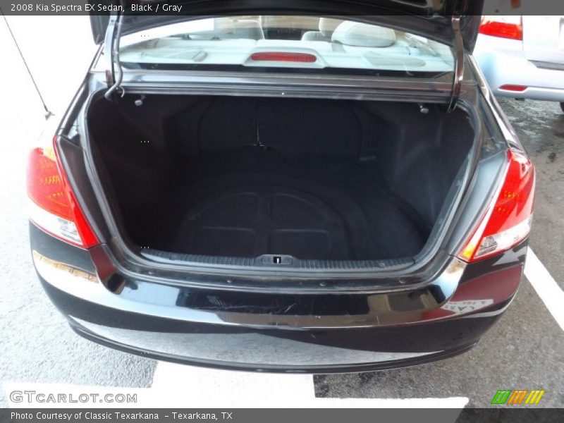 Black / Gray 2008 Kia Spectra EX Sedan