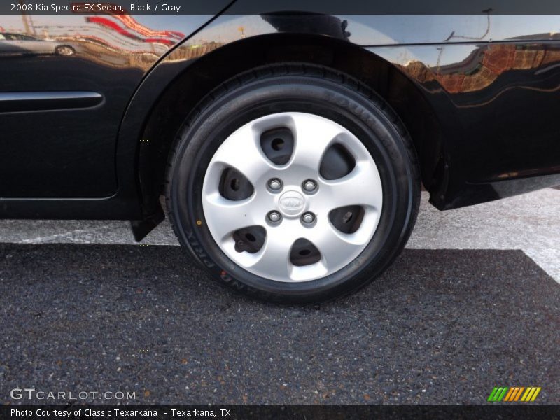 Black / Gray 2008 Kia Spectra EX Sedan