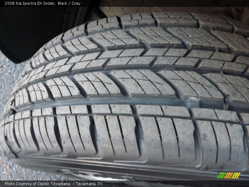 Black / Gray 2008 Kia Spectra EX Sedan