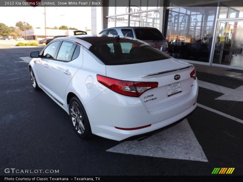 Snow White Pearl / Black 2013 Kia Optima SX Limited