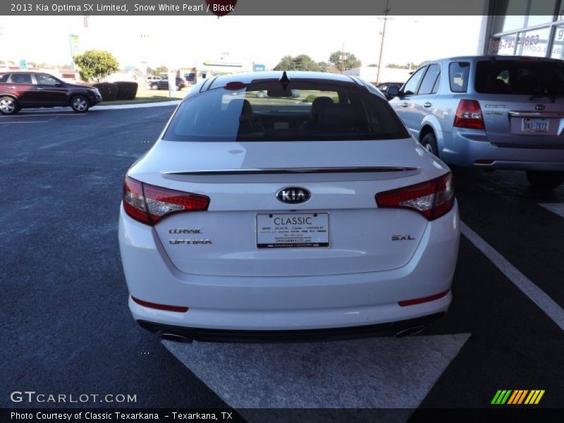 Snow White Pearl / Black 2013 Kia Optima SX Limited