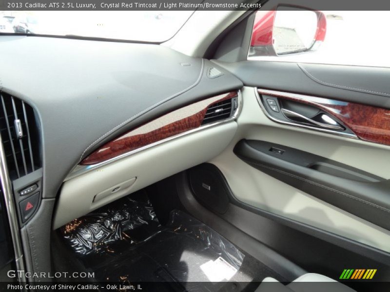 Crystal Red Tintcoat / Light Platinum/Brownstone Accents 2013 Cadillac ATS 2.5L Luxury