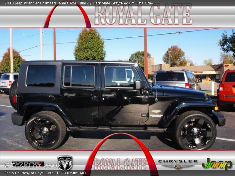 Black / Dark Slate Gray/Medium Slate Gray 2010 Jeep Wrangler Unlimited Sahara 4x4