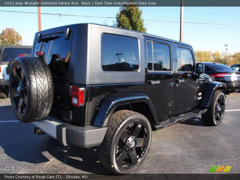 Black / Dark Slate Gray/Medium Slate Gray 2010 Jeep Wrangler Unlimited Sahara 4x4