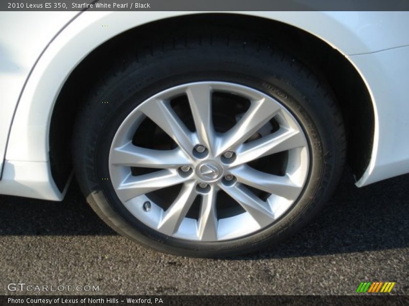 Starfire White Pearl / Black 2010 Lexus ES 350