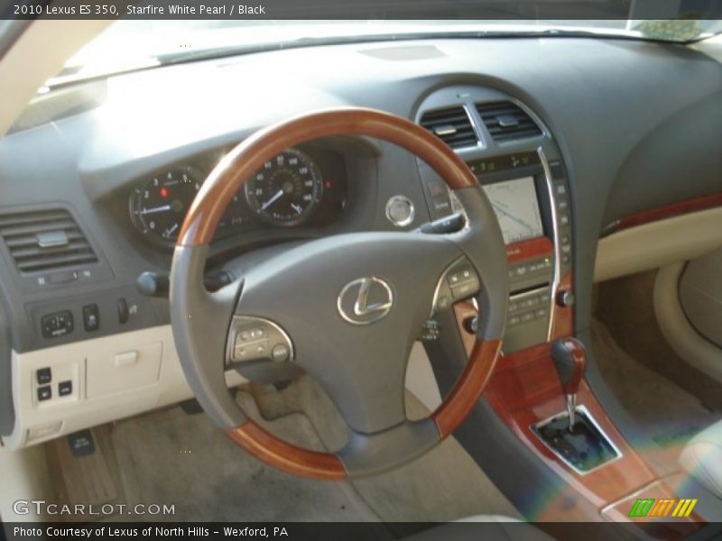 Starfire White Pearl / Black 2010 Lexus ES 350