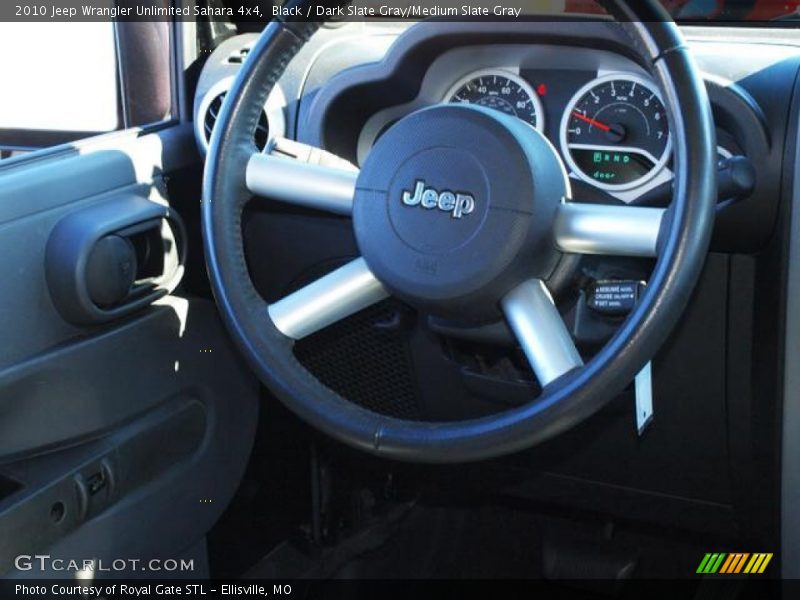Black / Dark Slate Gray/Medium Slate Gray 2010 Jeep Wrangler Unlimited Sahara 4x4