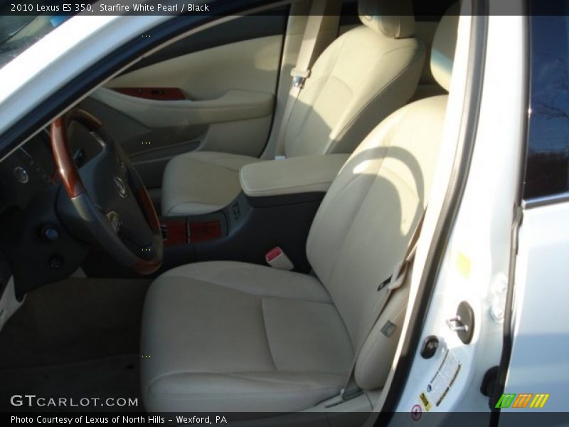 Starfire White Pearl / Black 2010 Lexus ES 350