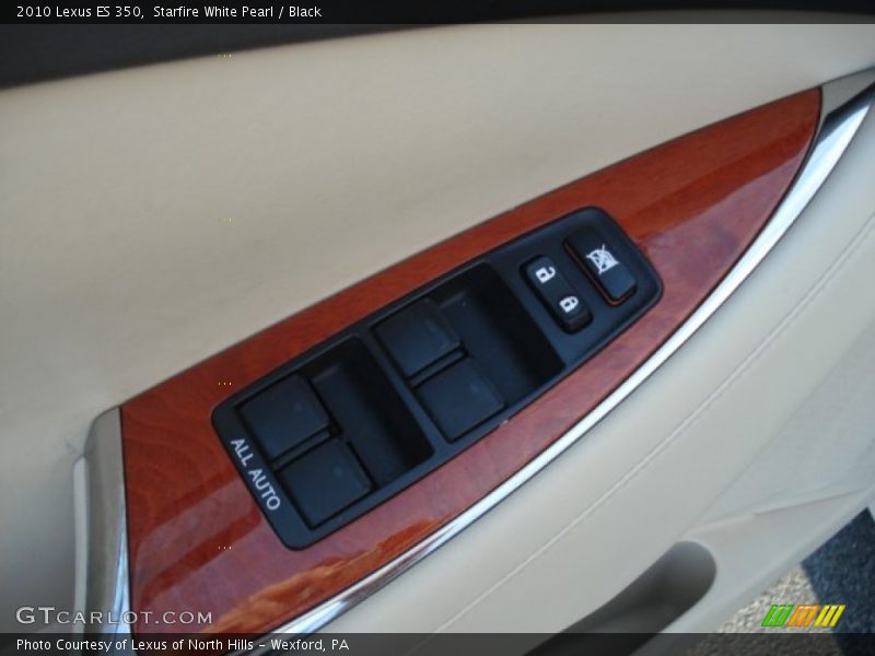 Starfire White Pearl / Black 2010 Lexus ES 350