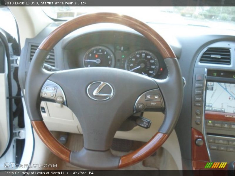 Starfire White Pearl / Black 2010 Lexus ES 350