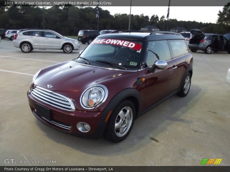 Nightfire Red Metallic / Black/Grey 2009 Mini Cooper Clubman