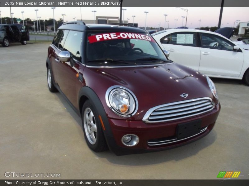 Nightfire Red Metallic / Black/Grey 2009 Mini Cooper Clubman