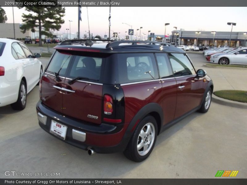 Nightfire Red Metallic / Black/Grey 2009 Mini Cooper Clubman