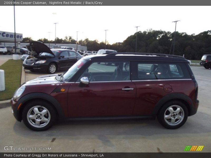 Nightfire Red Metallic / Black/Grey 2009 Mini Cooper Clubman
