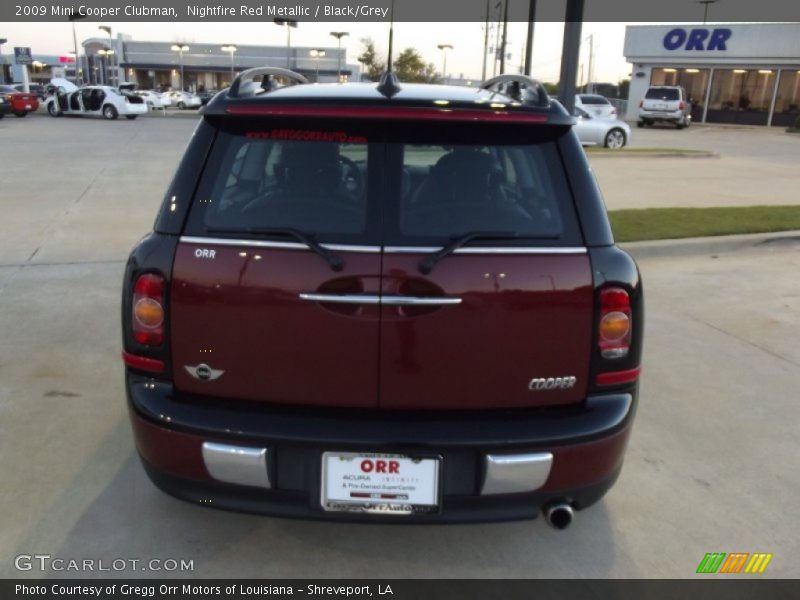 Nightfire Red Metallic / Black/Grey 2009 Mini Cooper Clubman