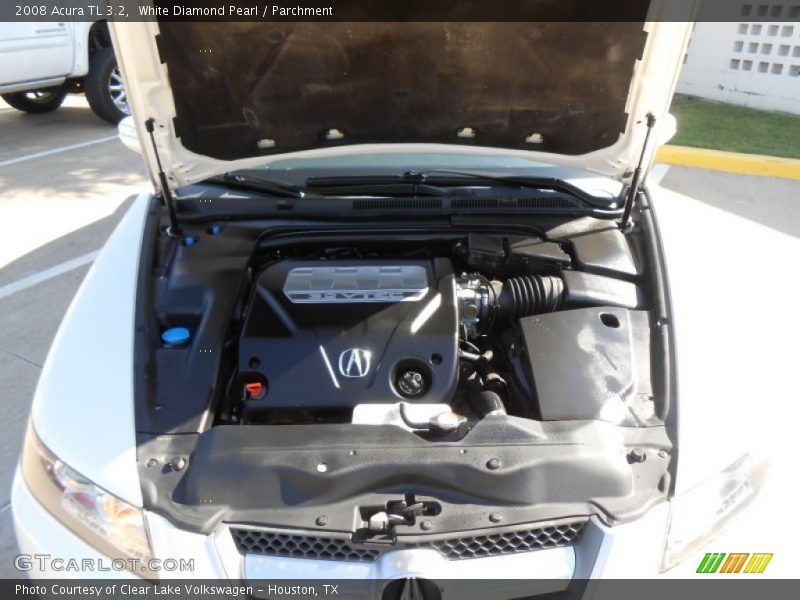 White Diamond Pearl / Parchment 2008 Acura TL 3.2