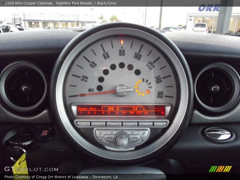 Nightfire Red Metallic / Black/Grey 2009 Mini Cooper Clubman