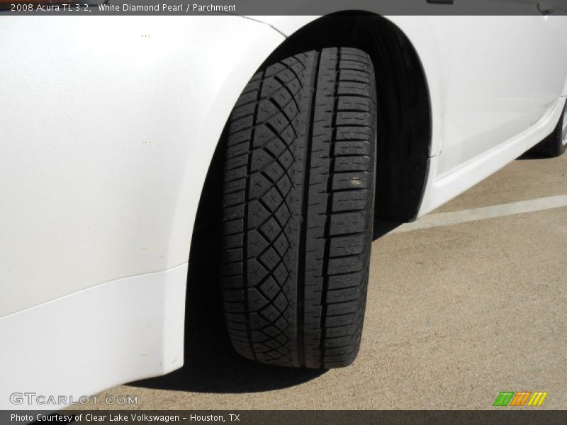 White Diamond Pearl / Parchment 2008 Acura TL 3.2