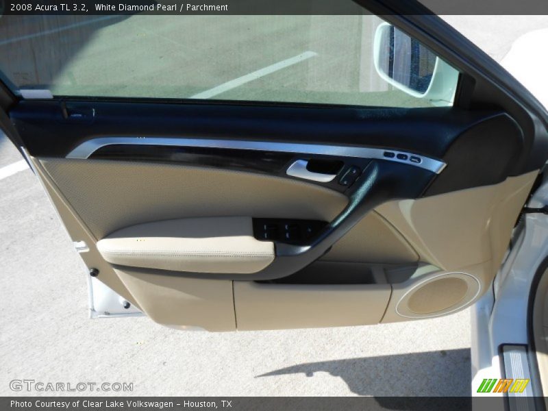 White Diamond Pearl / Parchment 2008 Acura TL 3.2