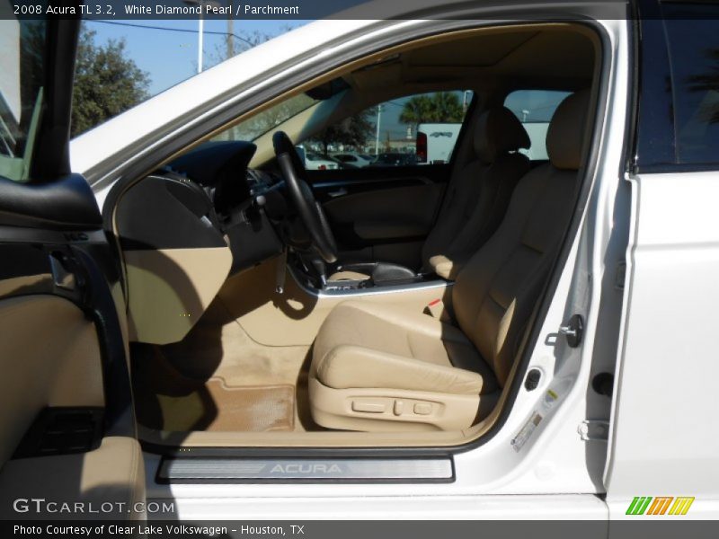White Diamond Pearl / Parchment 2008 Acura TL 3.2
