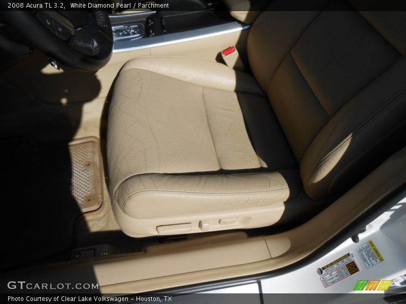 White Diamond Pearl / Parchment 2008 Acura TL 3.2