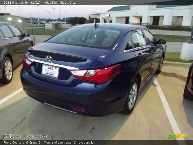 Indigo Night Blue / Gray 2012 Hyundai Sonata GLS