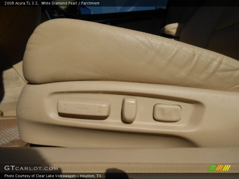 White Diamond Pearl / Parchment 2008 Acura TL 3.2