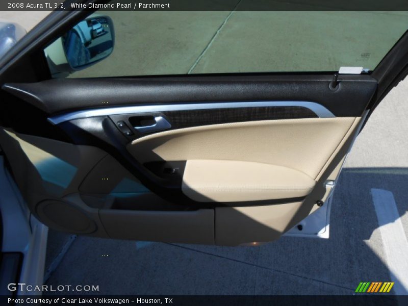 White Diamond Pearl / Parchment 2008 Acura TL 3.2
