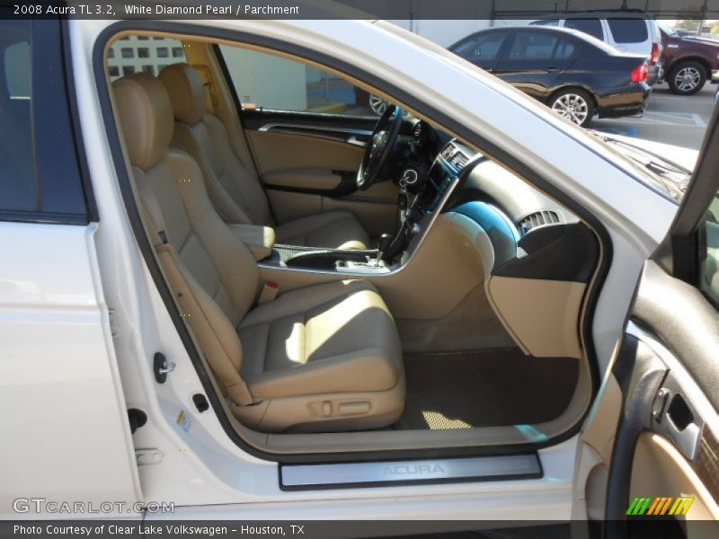 White Diamond Pearl / Parchment 2008 Acura TL 3.2
