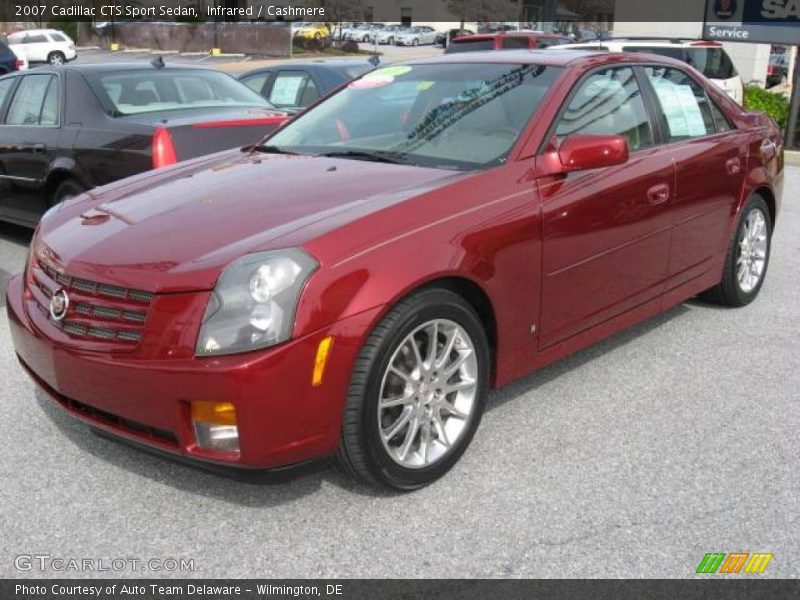 Infrared / Cashmere 2007 Cadillac CTS Sport Sedan