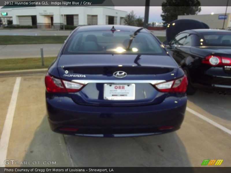 Indigo Night Blue / Gray 2012 Hyundai Sonata GLS