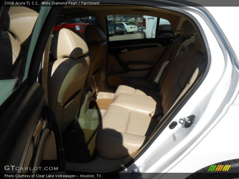 White Diamond Pearl / Parchment 2008 Acura TL 3.2