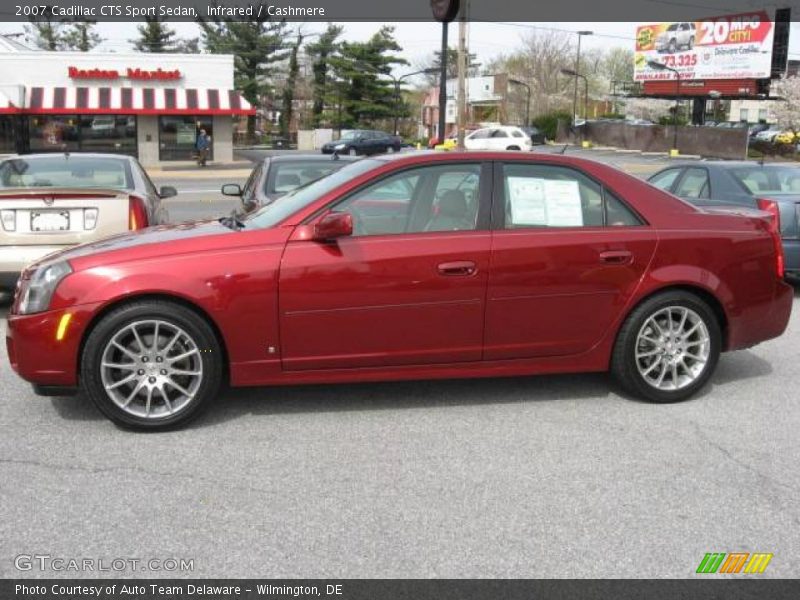 Infrared / Cashmere 2007 Cadillac CTS Sport Sedan