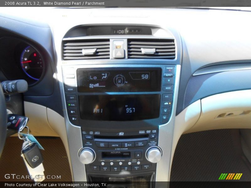 White Diamond Pearl / Parchment 2008 Acura TL 3.2
