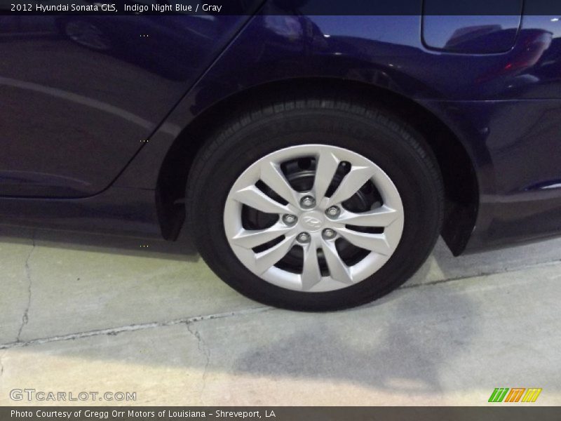 Indigo Night Blue / Gray 2012 Hyundai Sonata GLS