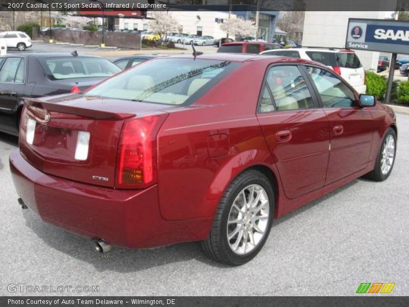 Infrared / Cashmere 2007 Cadillac CTS Sport Sedan
