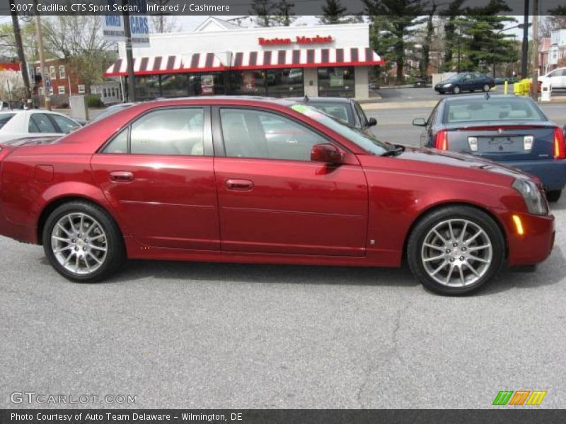 Infrared / Cashmere 2007 Cadillac CTS Sport Sedan