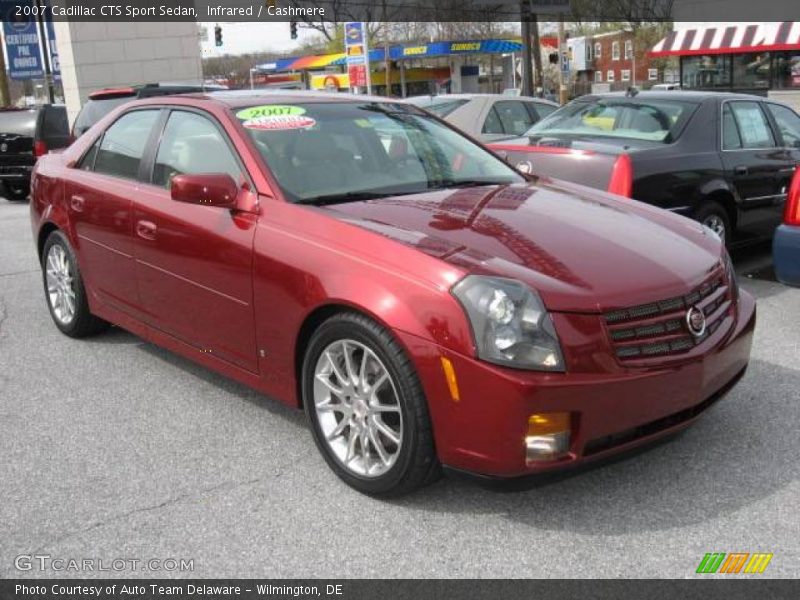 Infrared / Cashmere 2007 Cadillac CTS Sport Sedan