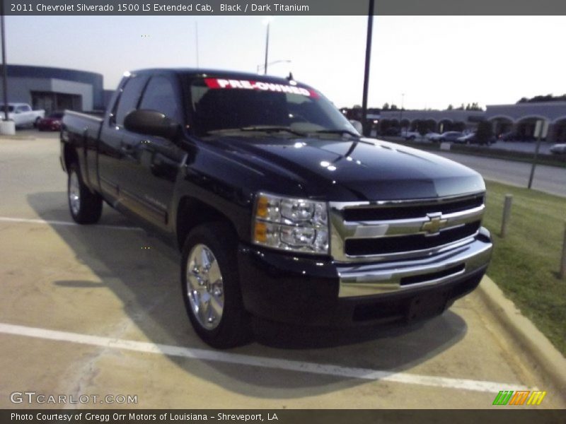 Black / Dark Titanium 2011 Chevrolet Silverado 1500 LS Extended Cab