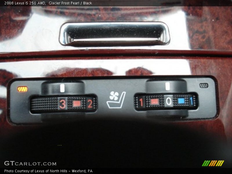 Glacier Frost Pearl / Black 2008 Lexus IS 250 AWD