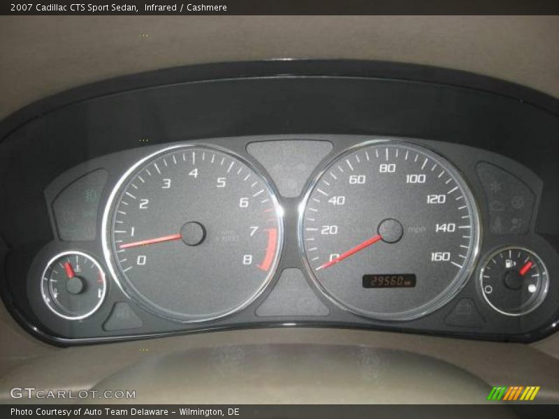 Infrared / Cashmere 2007 Cadillac CTS Sport Sedan