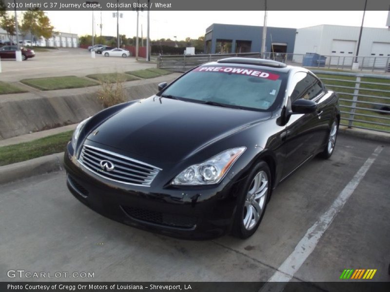 Obsidian Black / Wheat 2010 Infiniti G 37 Journey Coupe