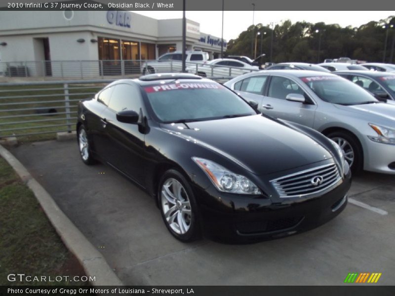 Obsidian Black / Wheat 2010 Infiniti G 37 Journey Coupe