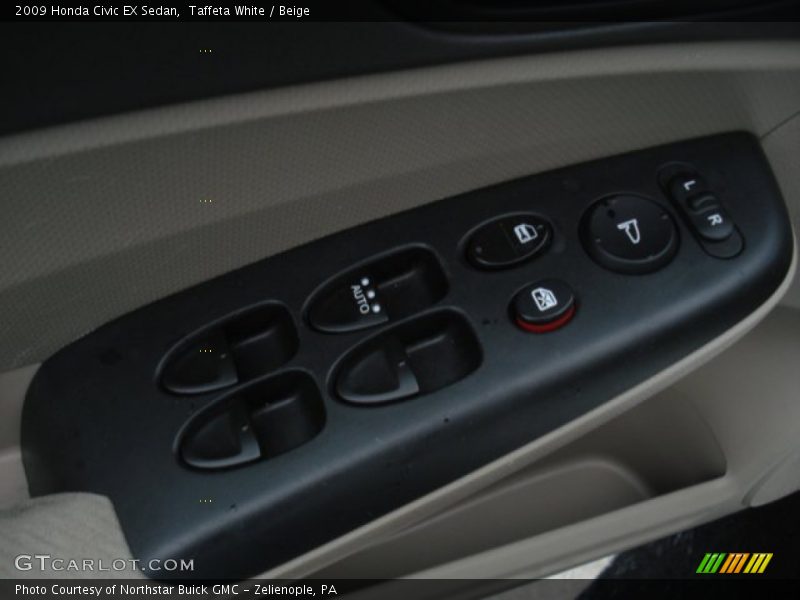 Taffeta White / Beige 2009 Honda Civic EX Sedan