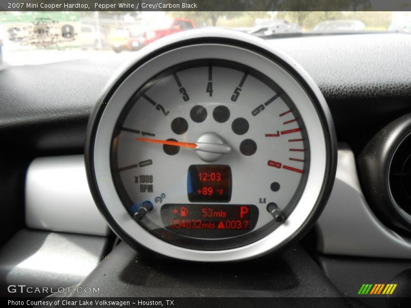Pepper White / Grey/Carbon Black 2007 Mini Cooper Hardtop