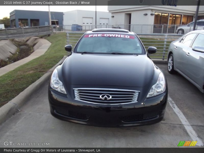 Obsidian Black / Wheat 2010 Infiniti G 37 Journey Coupe